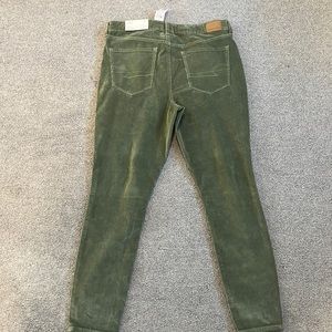 American eagle green corduroy pants size 12